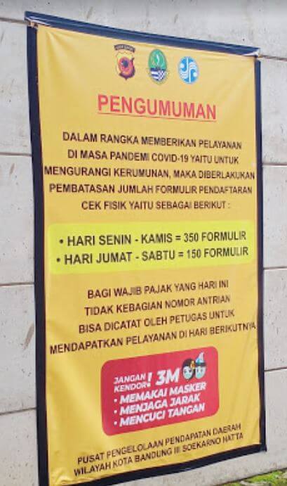 Jadawal dan Waktu SAMSAT Soekarno Hatta Bandung
