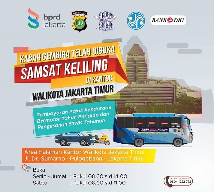 Jadwal Keliling Jakarta Timur