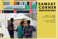 SAMSAT Corner Bencoolen Mall Bengkulu Juni 2022